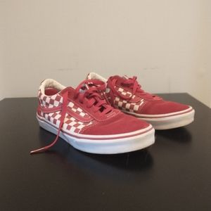Red checkered vans